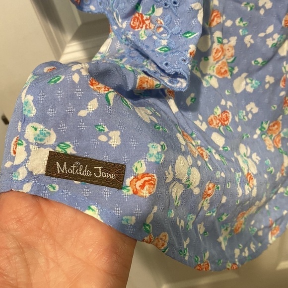 Matilda Jane Flutter Sleeve Floral Blouse NWT - Picture 9 of 14